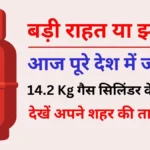 बड़ी राहत या झटका? आज पूरे देश में जारी हुए 14.2 Kg गैस सिलिंडर के नए रेट्स, देखें अपने शहर की ताजा लिस्ट।