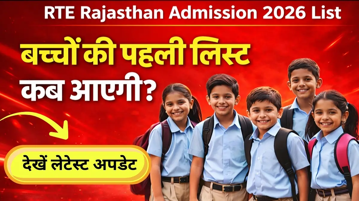 RTE Rajasthan Admission 2026 List